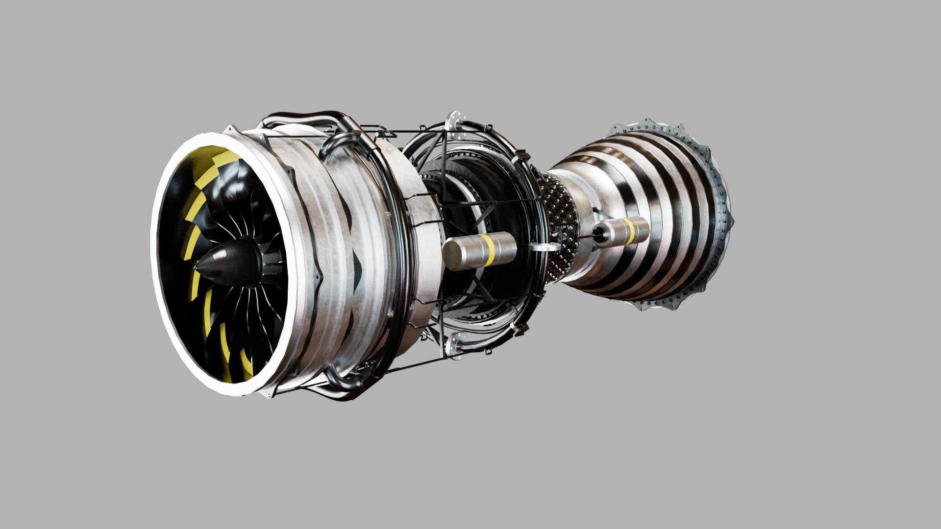 a 3d created jet engine